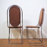 Dining room table and 6 chairs by Alessandro Alpizzi, 1970s, Set of 7