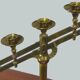 Church candelabra in gilded brass at the end of the 19th century