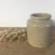 Large beige sandstone mustard pot
