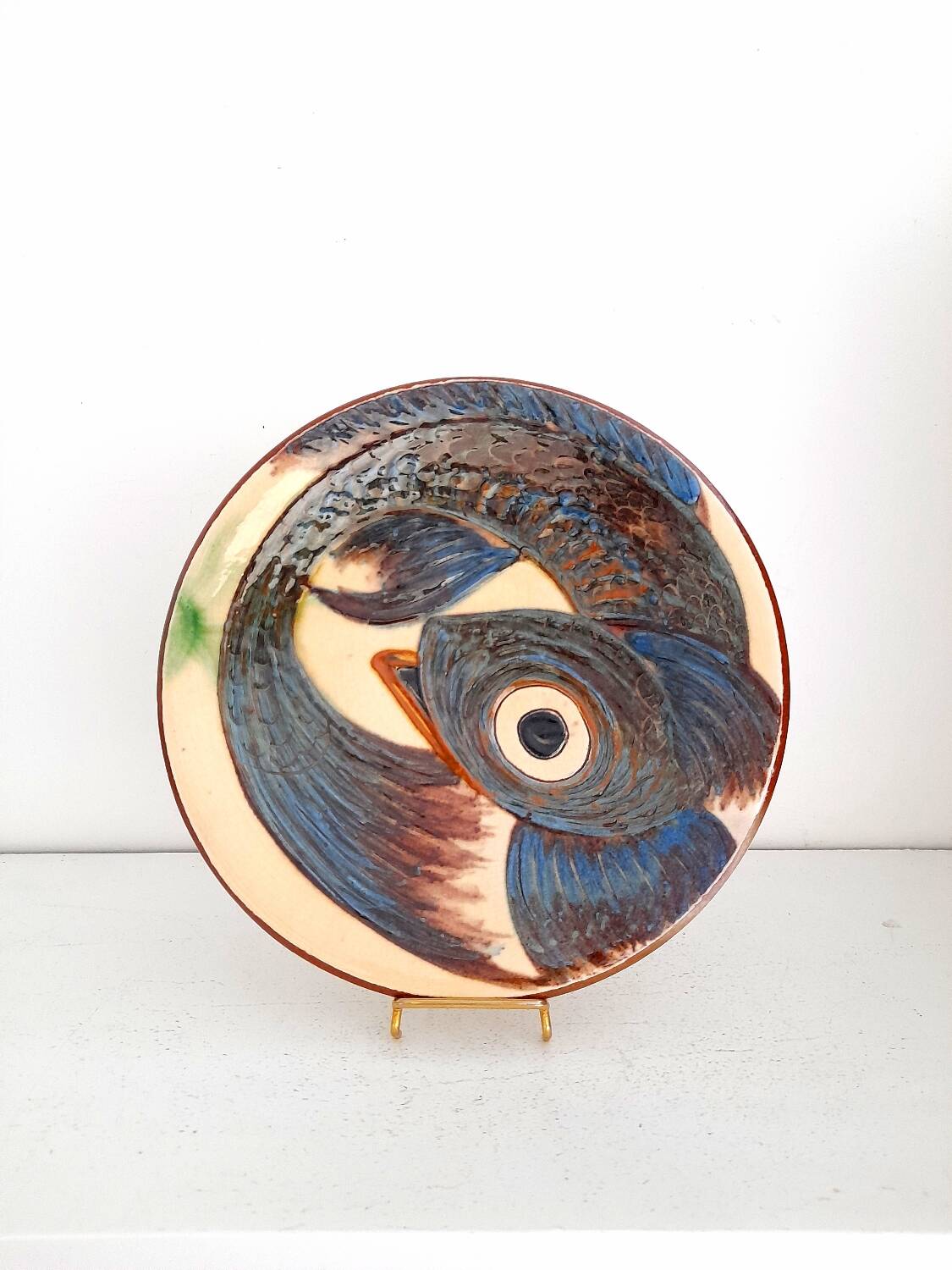 Beautiful decorative fish plate Puigdemont