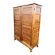 Vintage René Gabriel oak wardrobe with 2 doors from the reconstruction period.