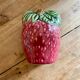 Porte éponge ou serviettes en barbotine fraise