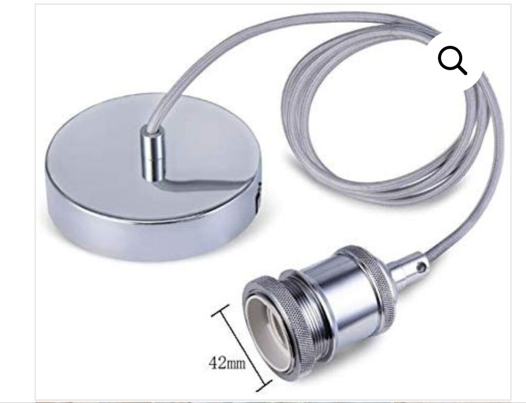 Suspension opaline tulip blue lace