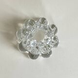 Moulded glass candlestick