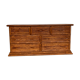 Rattan sideboard, Maugrion furniture design 1970