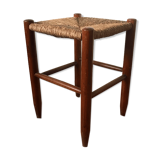 Straw and wood stool