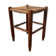Straw and wood stool