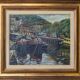 Tableau Impressionniste - Scène Portuaire
