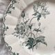 Round ironstone dish “Pavots” Choisy le Roi