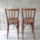 4 chairs Baumann bistrot 1925 sitting wood, "patina bistro of the corner"