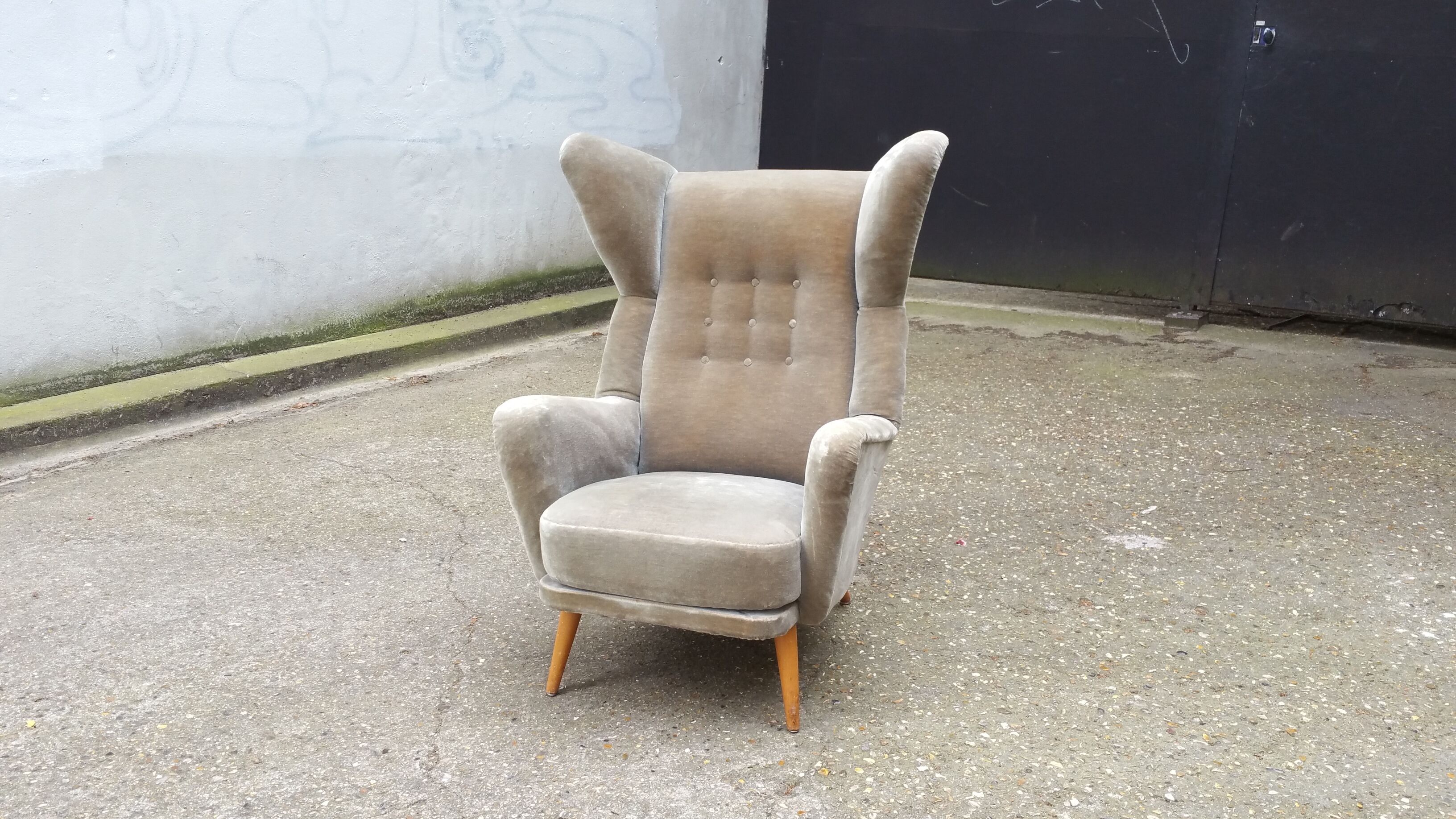 Exceptional Chair has ears Wingback chair years 50