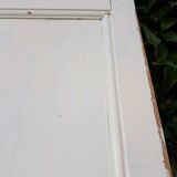 Communication door H220xW80.5cm, old panelled with moulding.