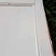 Communication door H220xW80.5cm, old panelled with moulding.