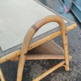 Vintage rattan coffee table