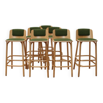 Suite of 7 Split stools, Ton