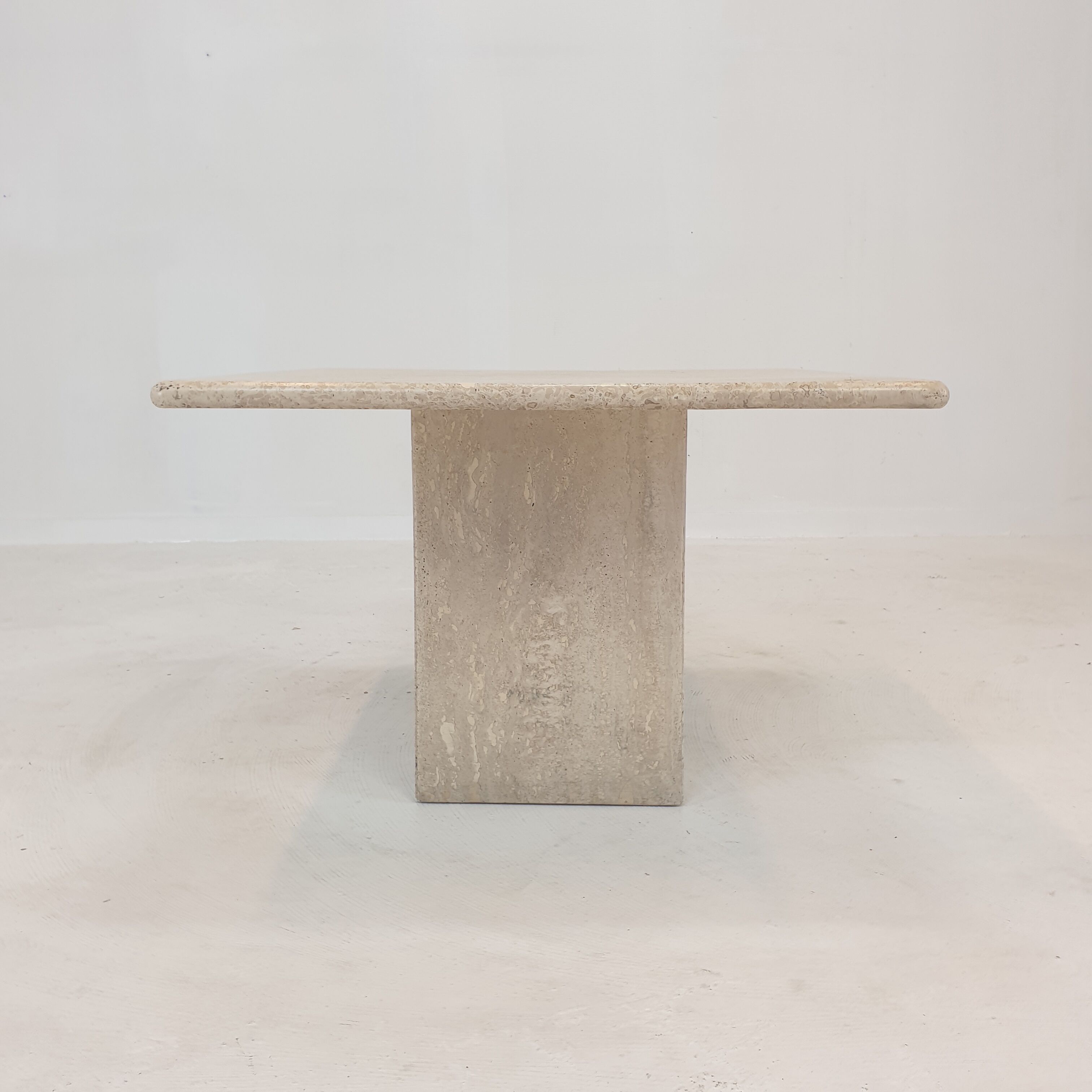 Italian Travertine Coffee Table, 1980's