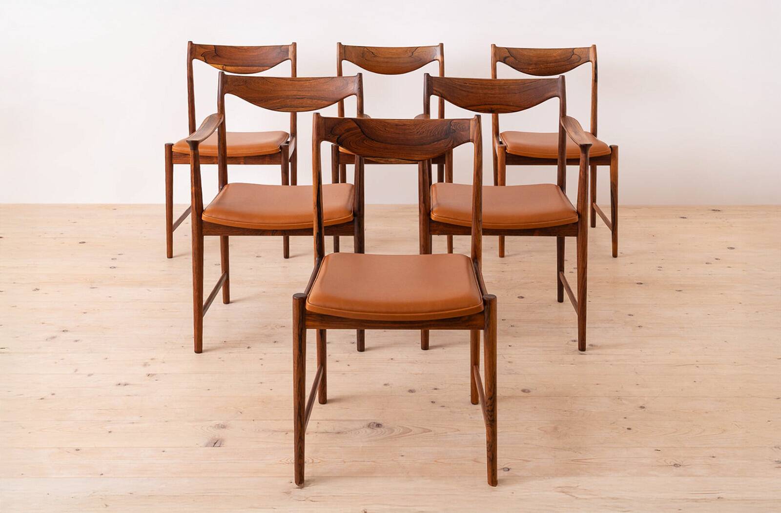 Torbjørn Afdal Darby Dining Set with Six Chairs & Extendable Table, 1960s