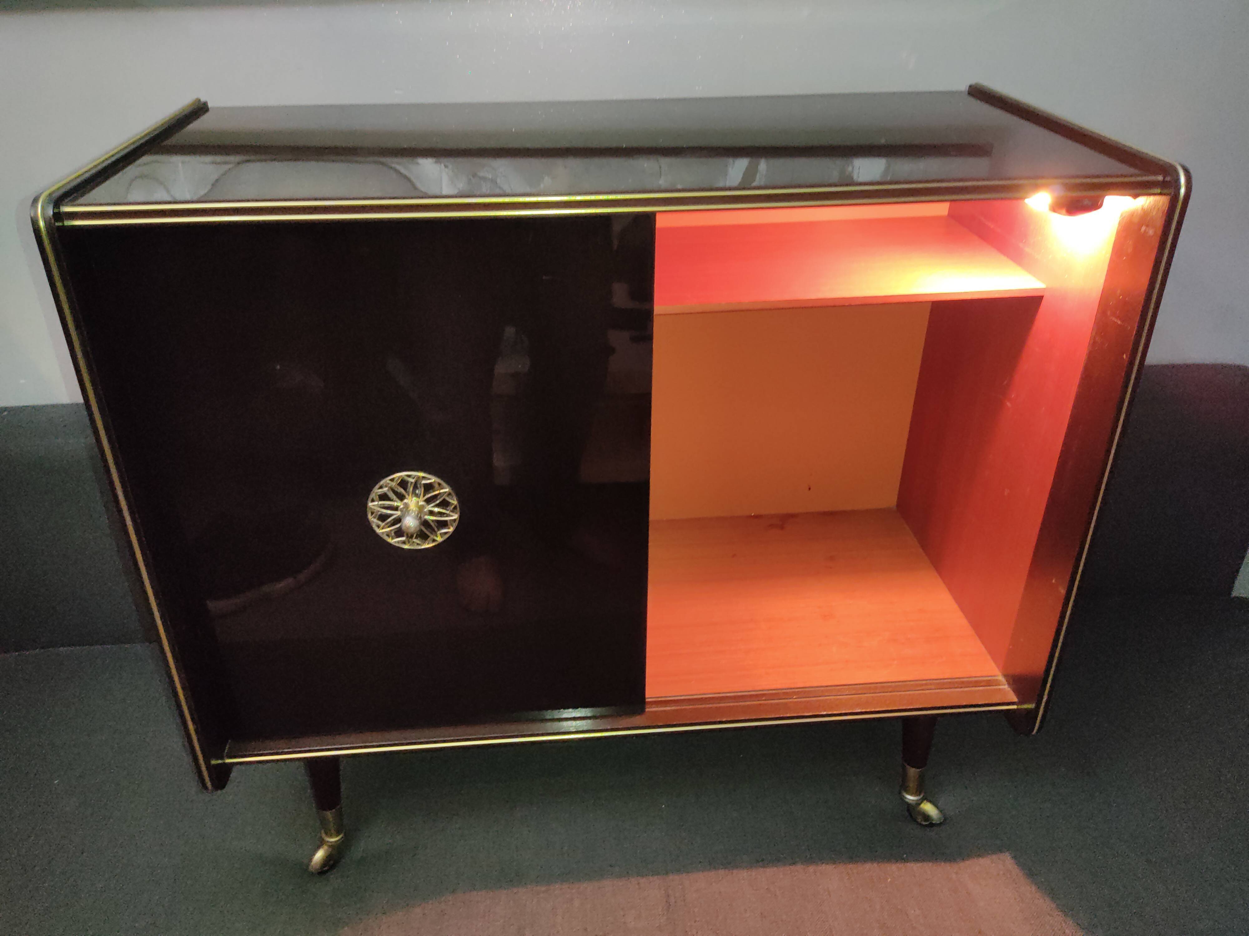 Vintage bar furniture 1950 on wheels