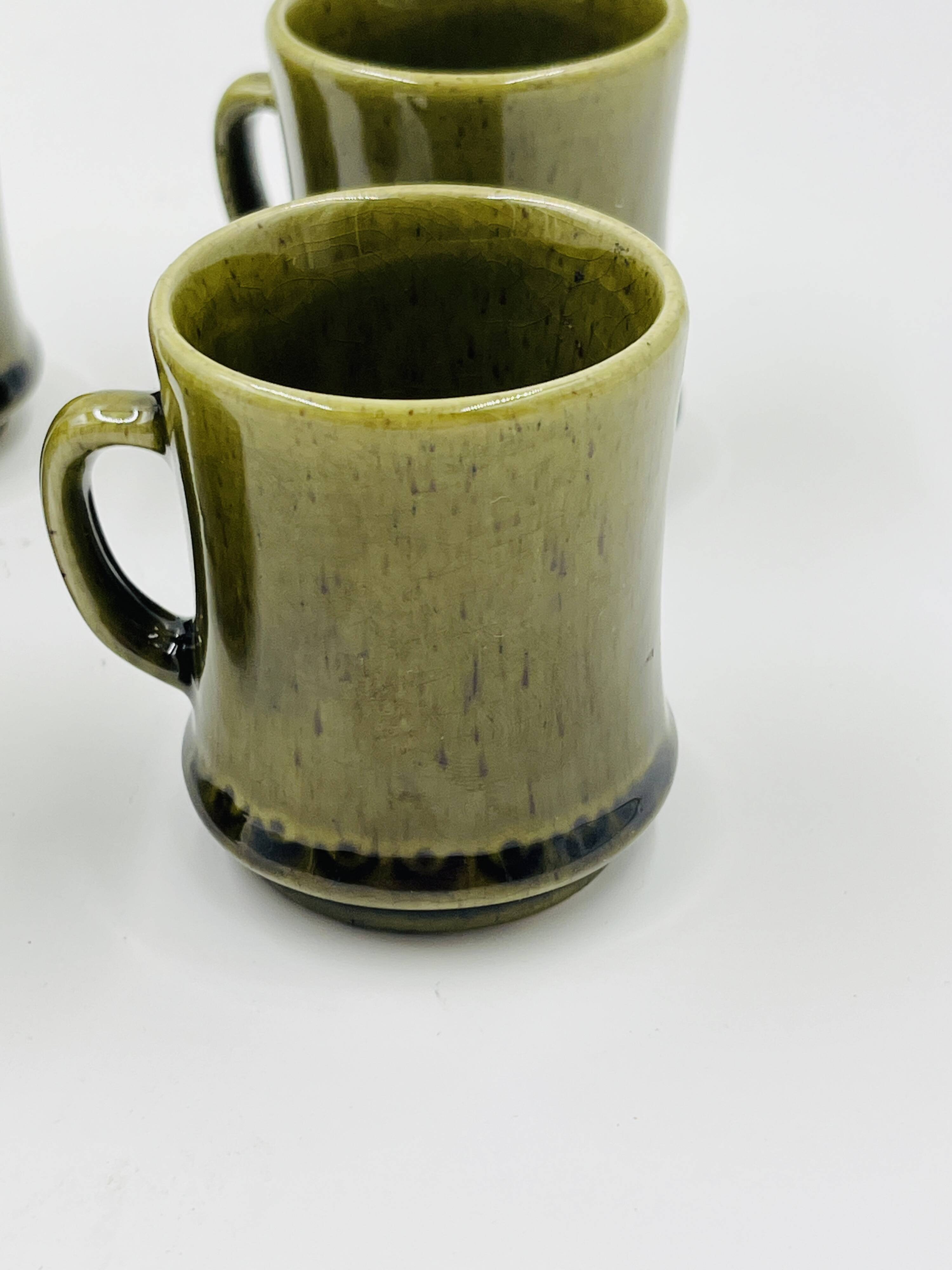 Lot 6 Espresso Cups Deco Hälsingborg Bari 15/1 Olive