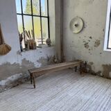 Pair of 1950 benches with oak and beech slats