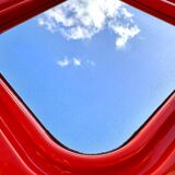 70s pop orange mirror