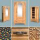 Parisian art deco cabinet in raw wood 1930