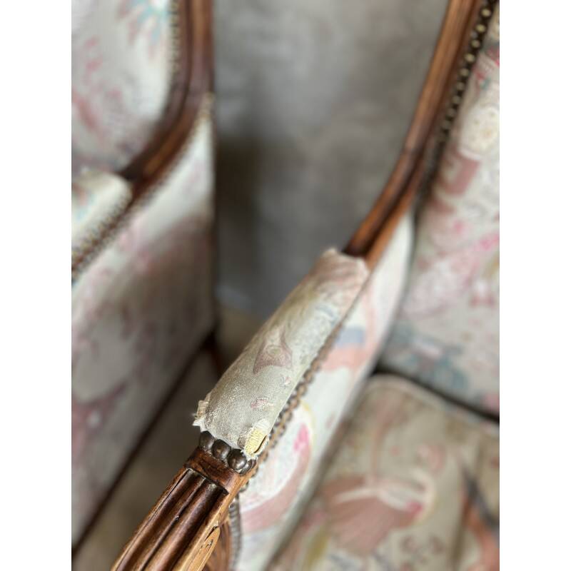 Antique bergère armchairs