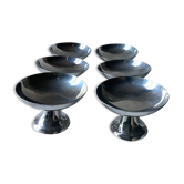 6 coupes en inox Guy Degrenne, années 70