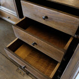 Bureau of dark oak, 1940s