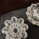 Set of glass candle holders from Reims