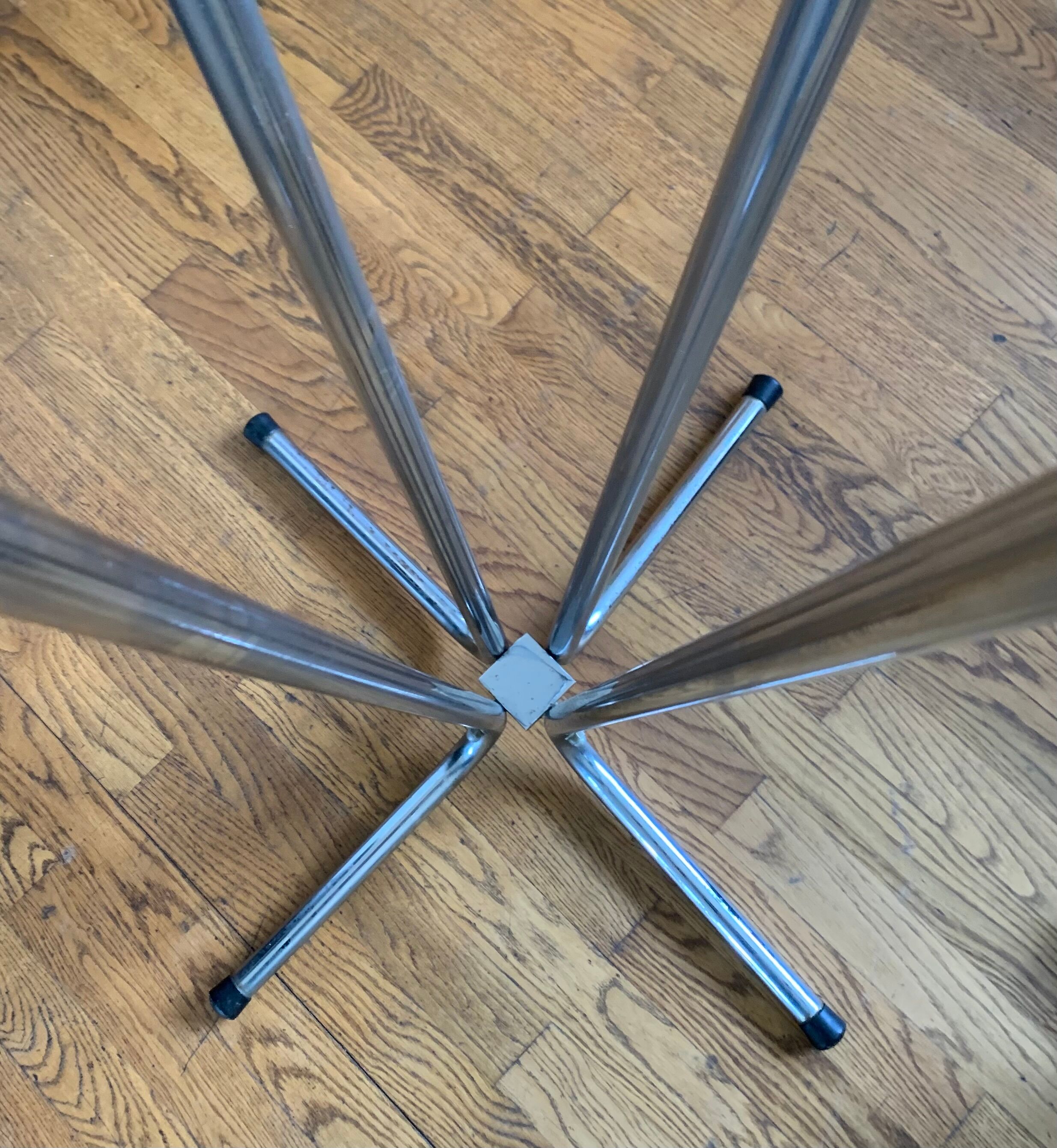 tubular coat rack with hooks " astros astène " 1960s-70s