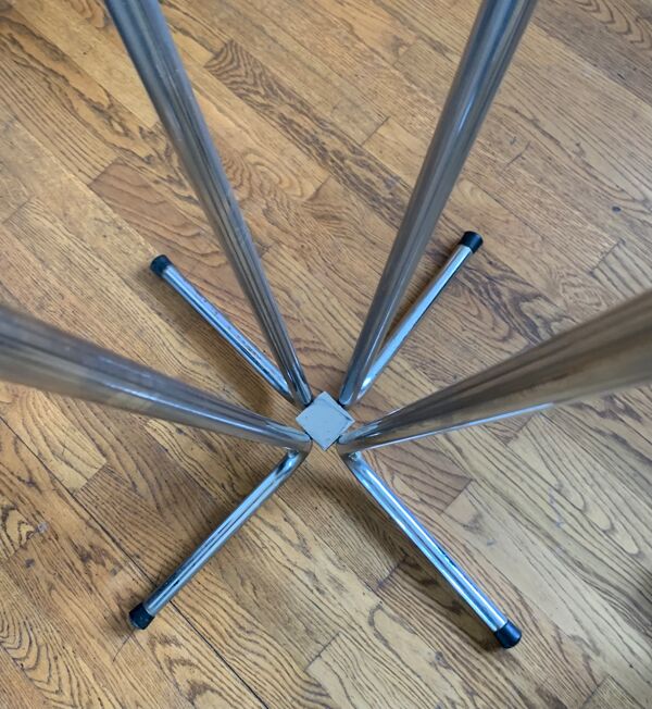 Porte manteau tubulaire à crochets '' astros astène '' années 1960-70