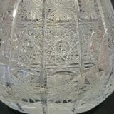 Carafe 1 liter in carved bohemian crystal chiseled