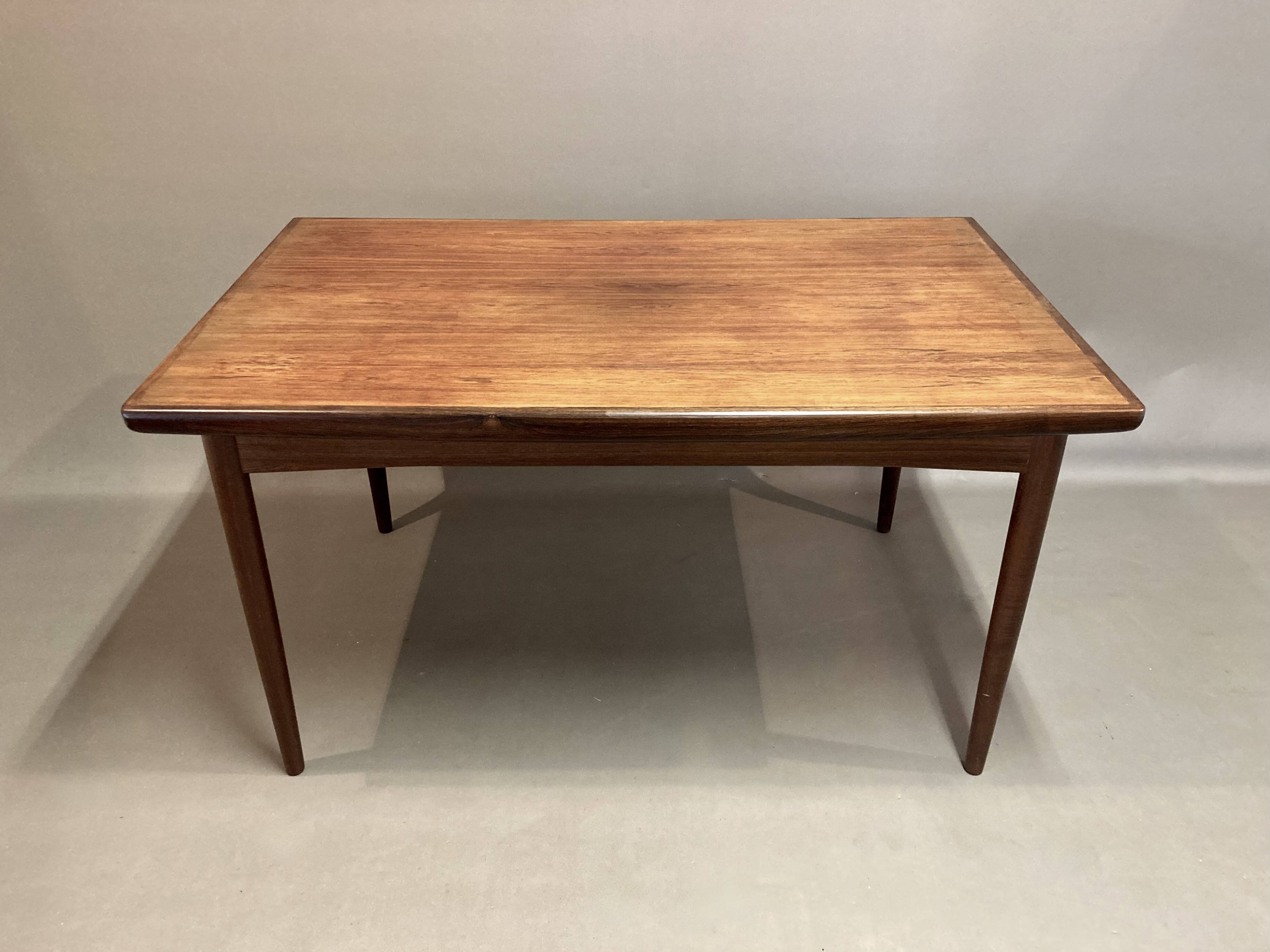 Rosewood extending high table "Scandinavian Design" 1950.