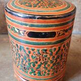 Old vintage lacquer box Asia Burma China