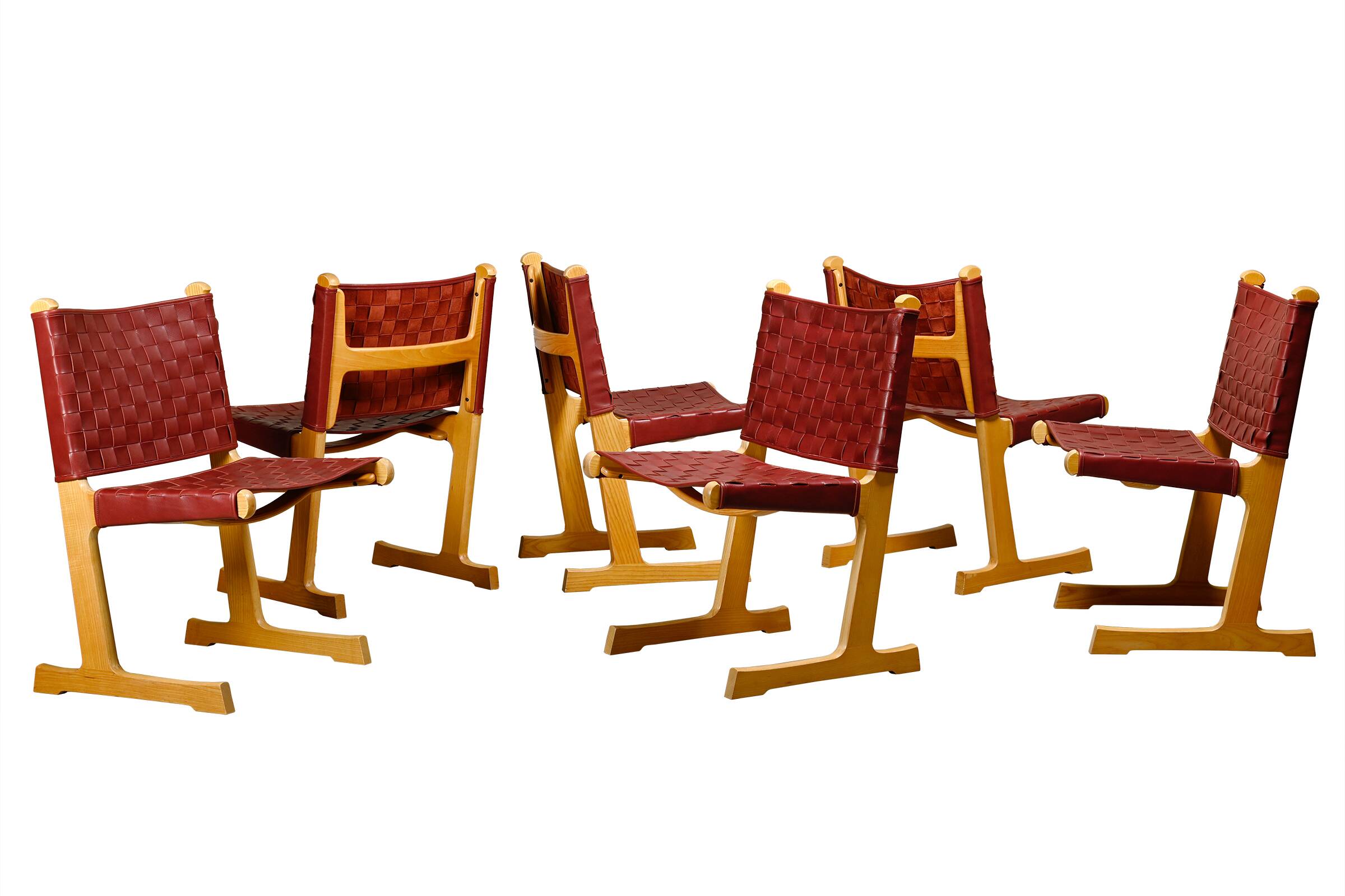 Ditte & Adrian Heath Dining Chairs in Ash and Leather, France & Søn