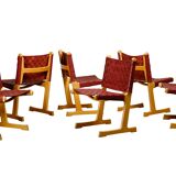 Ditte & Adrian Heath Dining Chairs in Ash and Leather, France & Søn