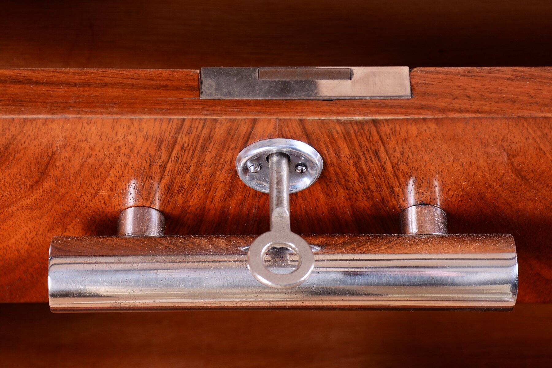 Czech Bauhaus Writing Desk in Walnut attributed to A. Lurcat for Kovona, 1920s