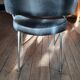 Fauteuil et chaise de bureau année 60 skaï