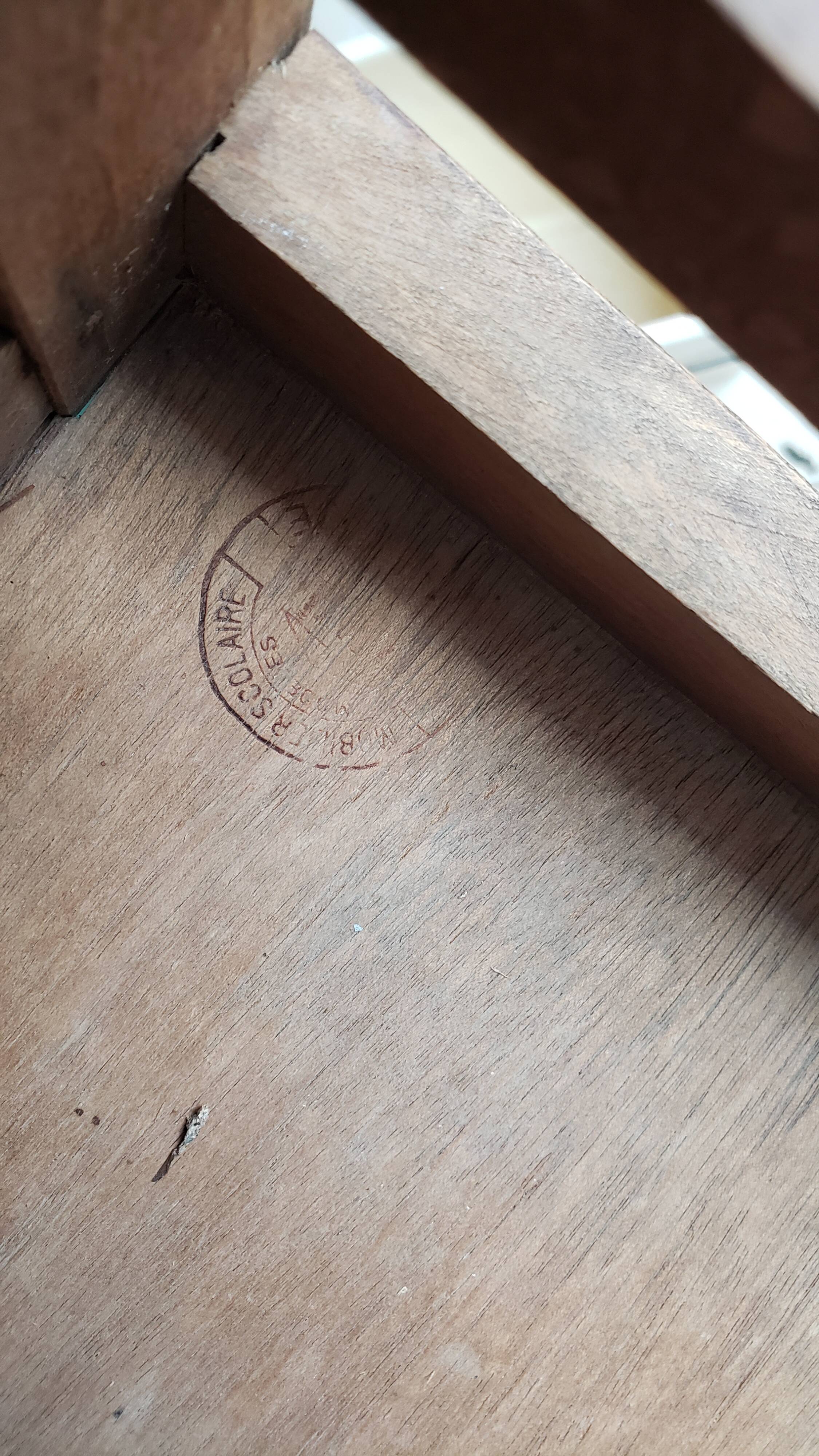 Solid wood school chair