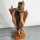 Vintage driftwood & mahogany floor lamp 1960s
