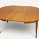 Table à manger extensible vintage en teck – années 1960