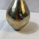 Hammered silver metal vase