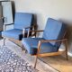 Pair of Scandinavian vintage teak armchairs by Arne Wahl Iversen for Komfort, Denmark, 60s