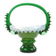 Ruffled vase, mid-century modern, glass, design by L. Fiedorowicz, Poland, 1970s