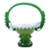 Ruffled vase, mid-century modern, glass, design by L. Fiedorowicz, Poland, 1970s