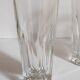 Six Art-Deco long drink glasses in crystal with cut sides