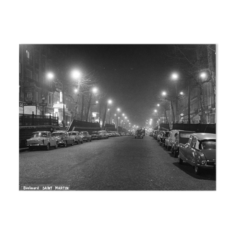 Rues de paris en 1965, bd st martin