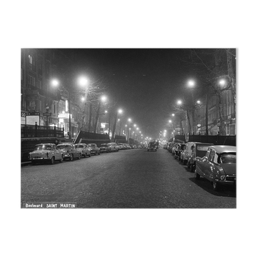 Streets of paris in 1965, bd st martin