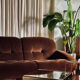 Vintage Italian sofa design "Okay" – Adriano Piazzesi – 2-seater velvet